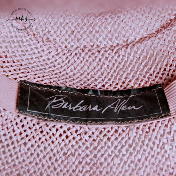 Barbara Ellen Floral Ribbon Bowler Sun Hat Pink‎ Women One Size main image 10